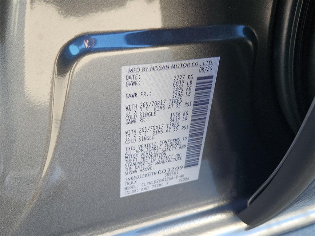 new 2026 Nissan Frontier car, priced at $42,924