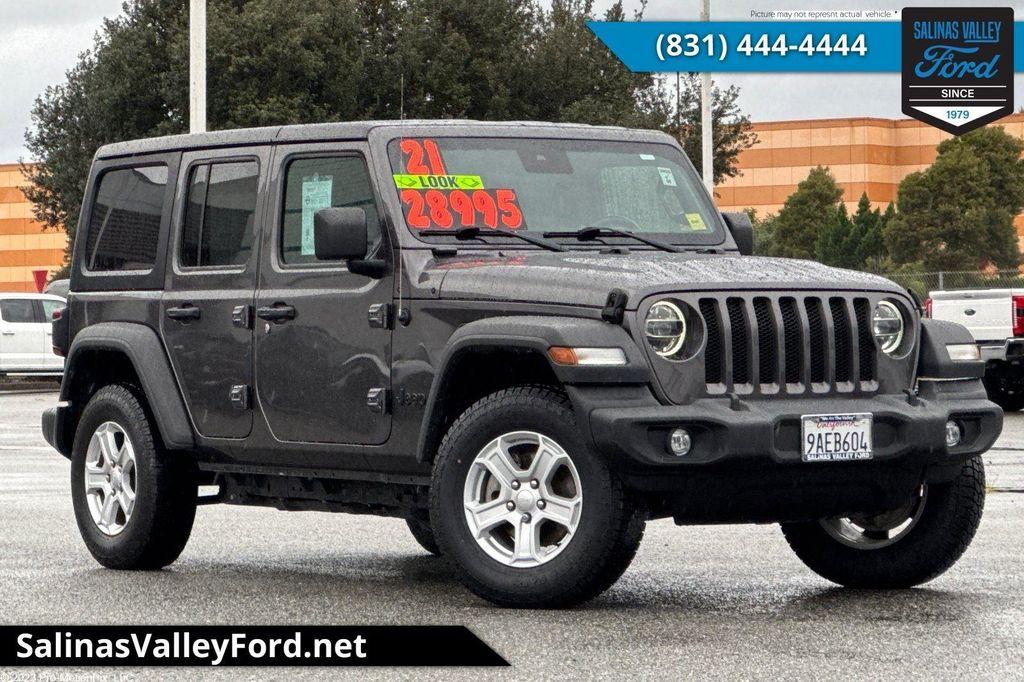 used 2021 Jeep Wrangler Unlimited car, priced at $28,545