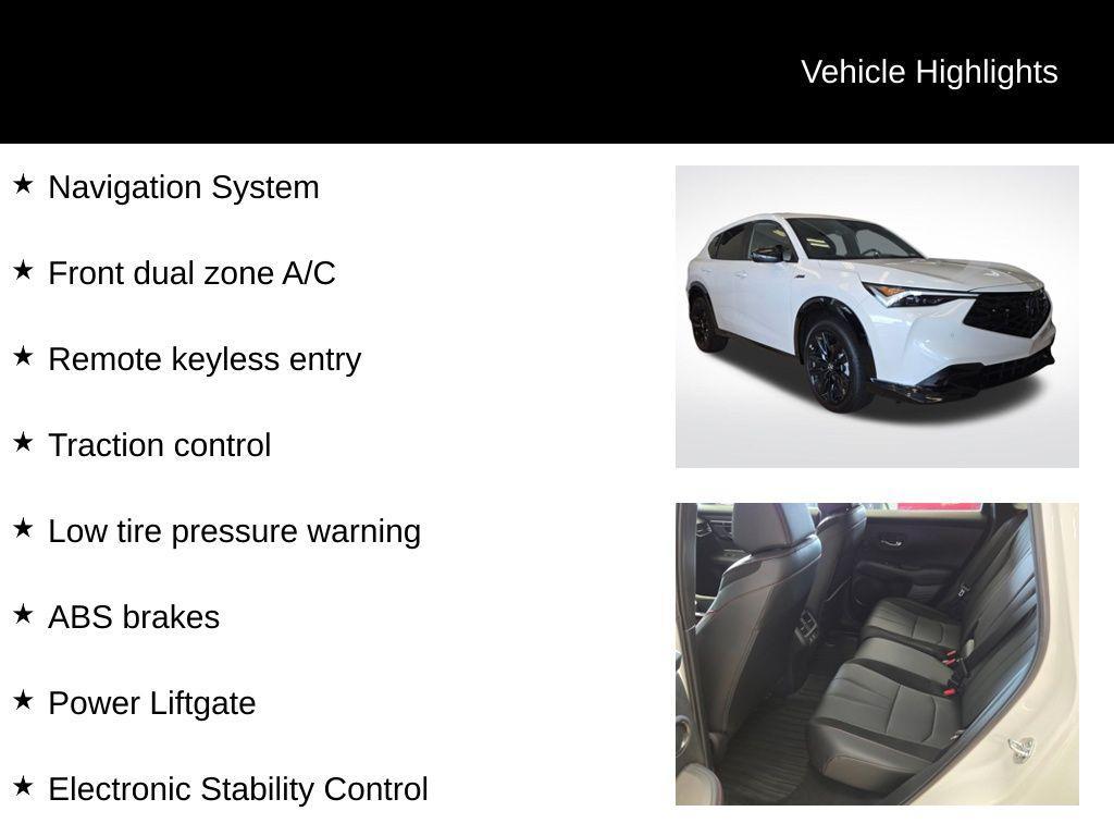 new 2025 Acura ADX car, priced at $41,950