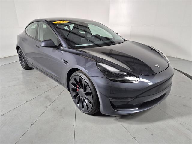 used 2023 Tesla Model 3 car, priced at $30,874