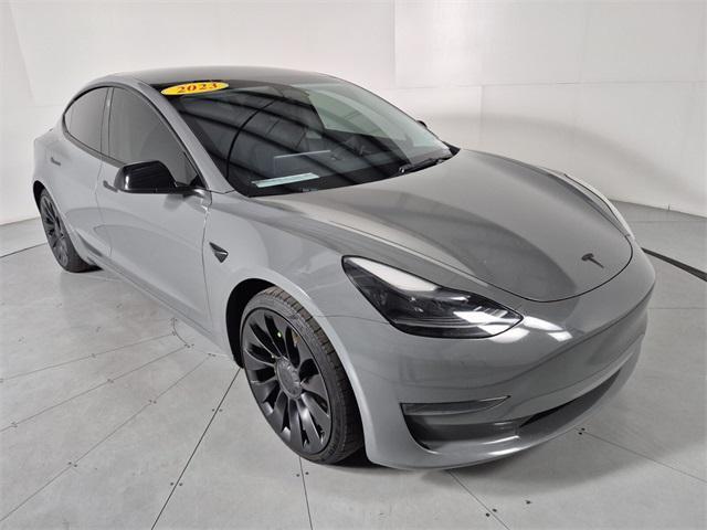 used 2023 Tesla Model 3 car, priced at $29,465