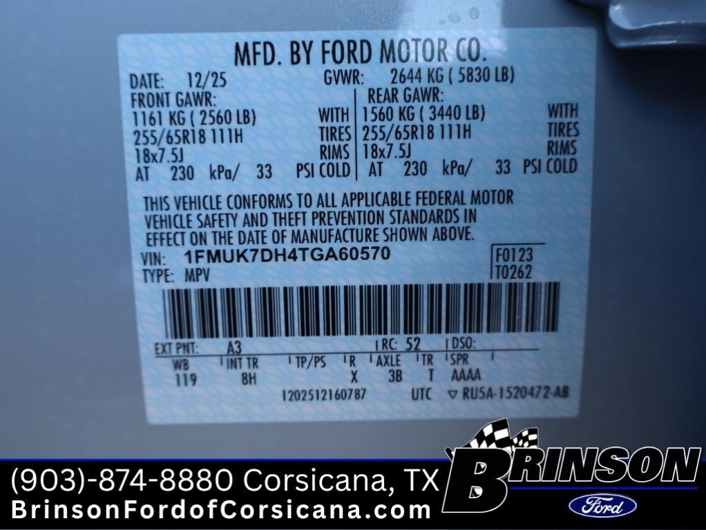 new 2026 Ford Explorer car, priced at $33,969