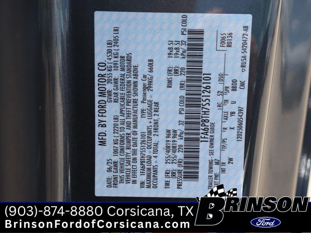 new 2025 Ford Mustang car, priced at $30,769