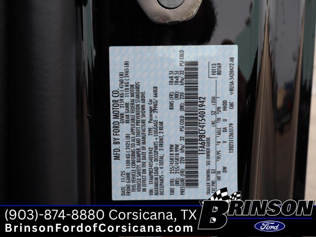 new 2026 Ford Mustang car, priced at $44,469