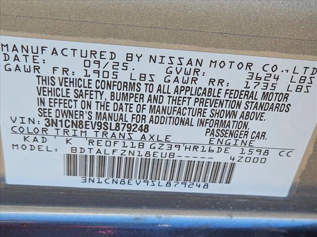 new 2025 Nissan Versa car, priced at $18,245