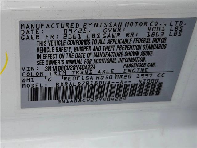 new 2025 Nissan Sentra car, priced at $19,549