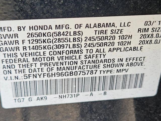 used 2016 Honda Pilot car, priced at $15,492