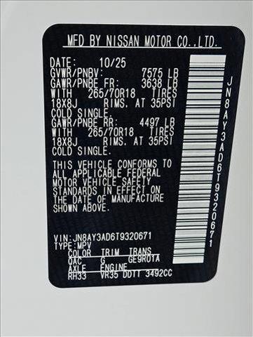 new 2026 Nissan Armada car, priced at $56,941