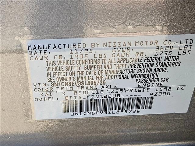 new 2025 Nissan Versa car, priced at $18,445