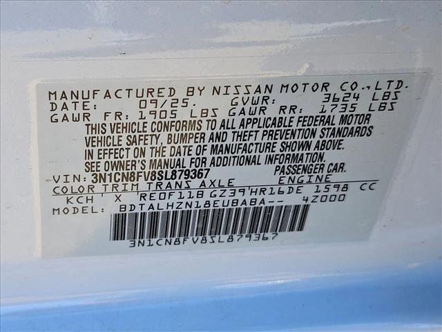 new 2025 Nissan Versa car, priced at $19,949