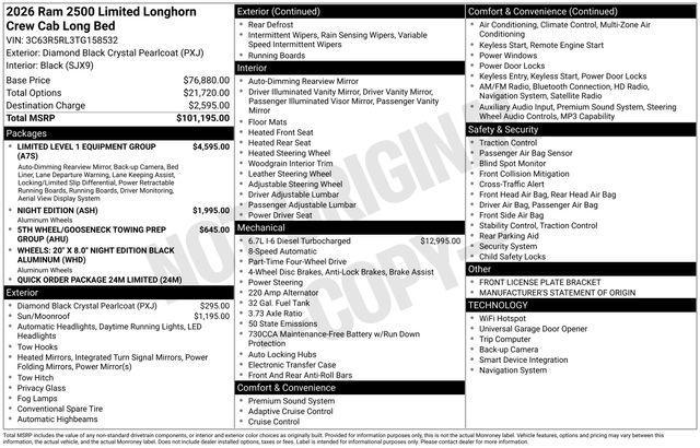 new 2026 Ram 2500 car