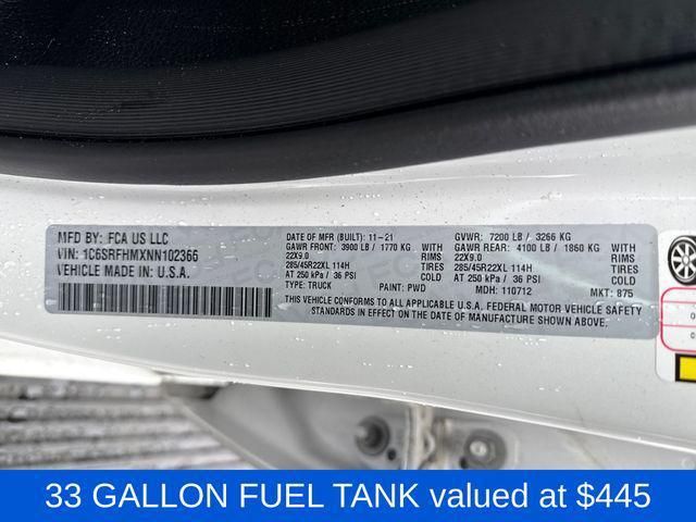 used 2022 Ram 1500 car, priced at $38,500