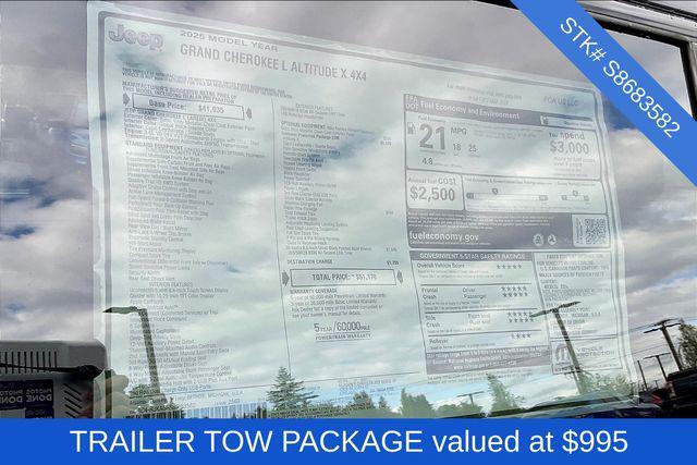 new 2025 Jeep Grand Cherokee L car, priced at $51,370