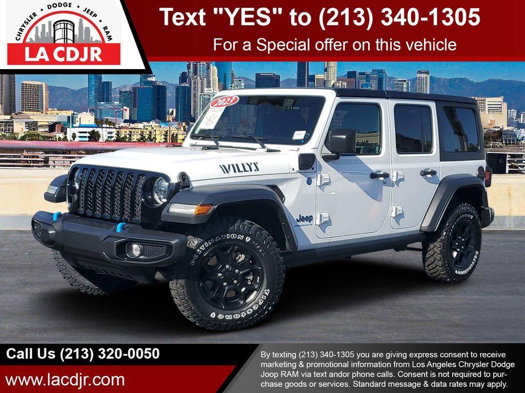 used 2023 Jeep Wrangler 4xe car, priced at $26,704