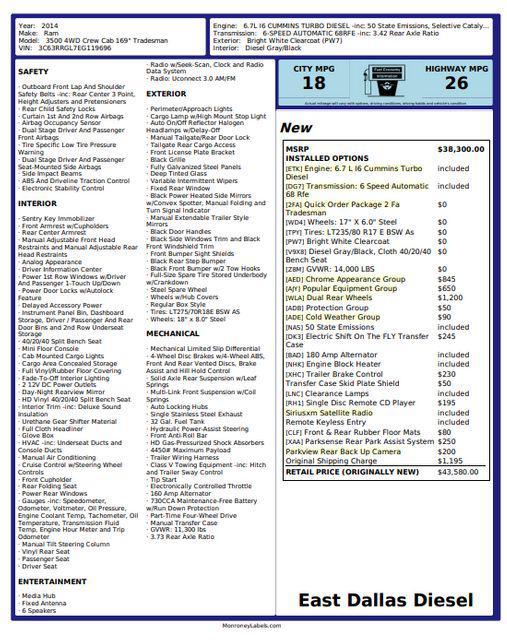 used 2014 Ram 3500 car, priced at $27,991