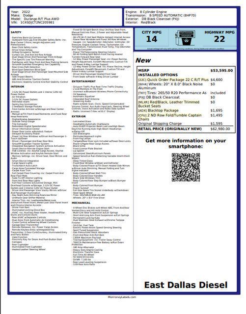 used 2022 Dodge Durango car, priced at $29,492