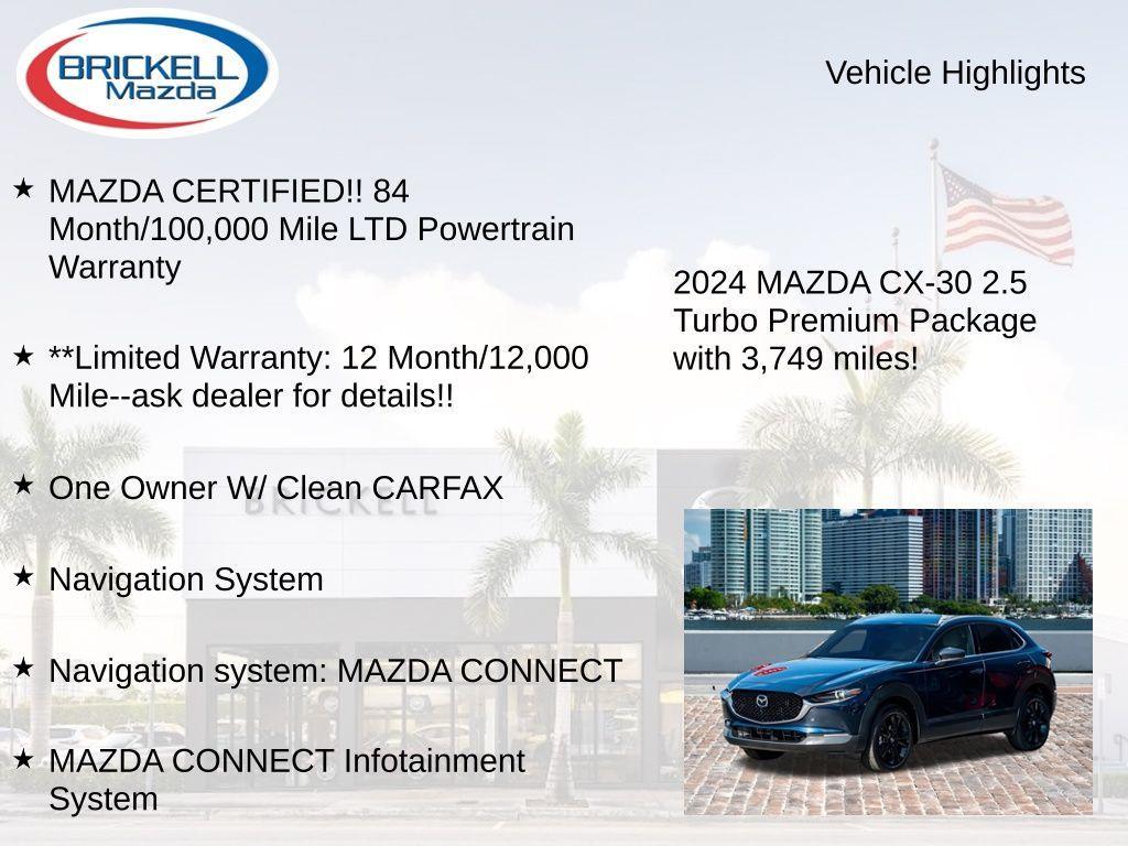 used 2024 Mazda CX-30 car, priced at $27,500