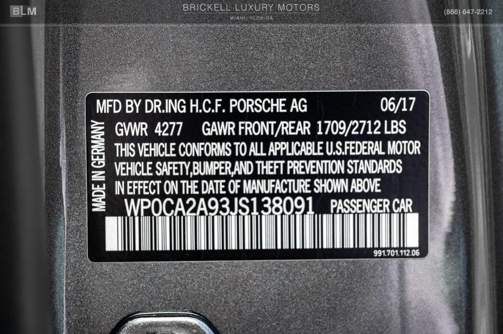 used 2018 Porsche 911 car, priced at $87,490