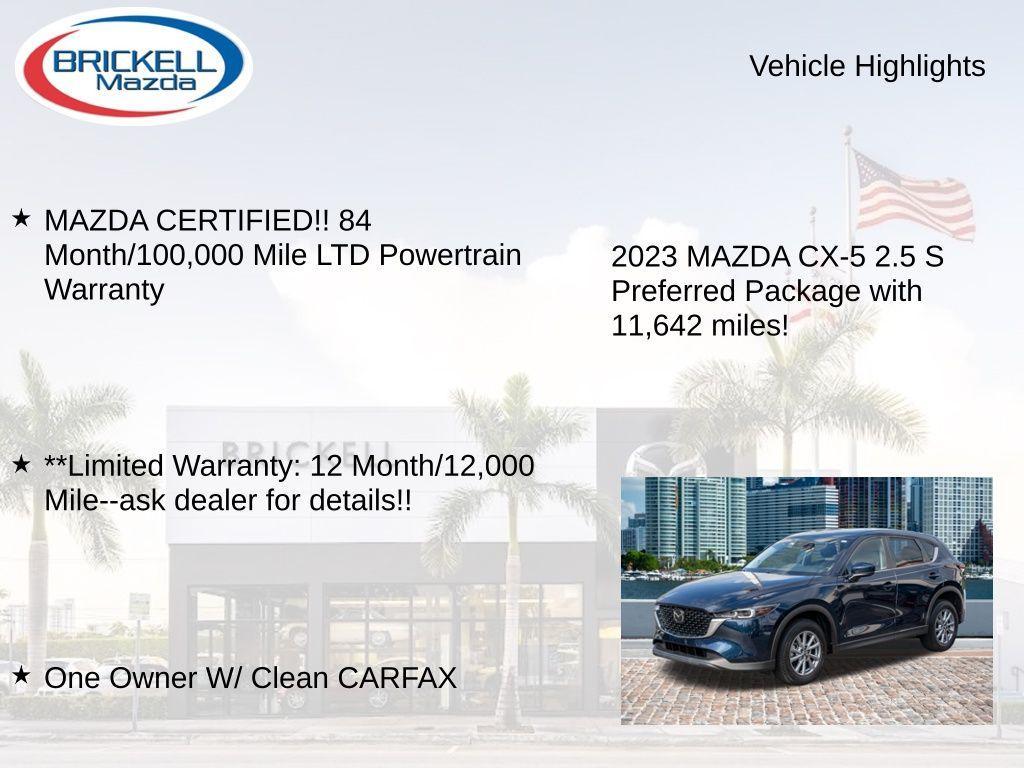 used 2023 Mazda CX-5 car, priced at $22,500