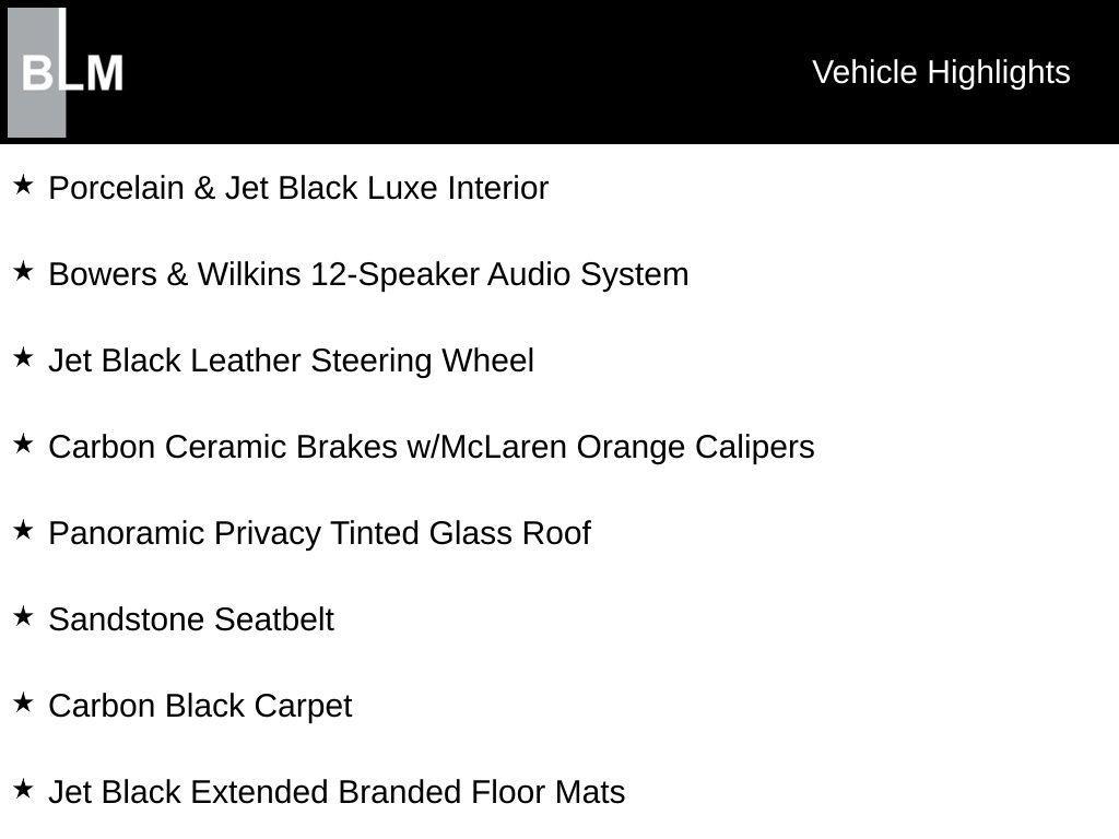 used 2023 McLaren GT car, priced at $174,925