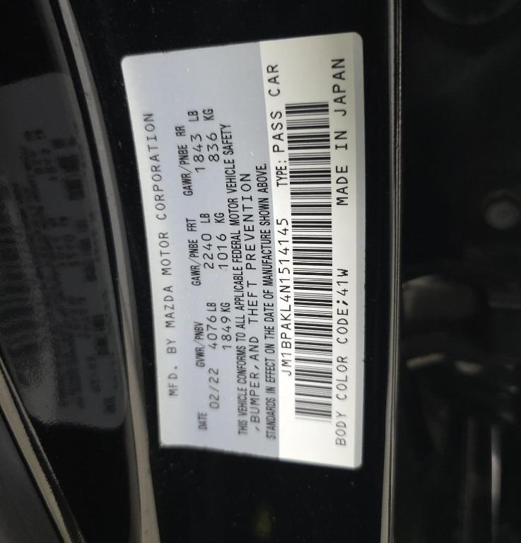 used 2022 Mazda Mazda3 car, priced at $16,500