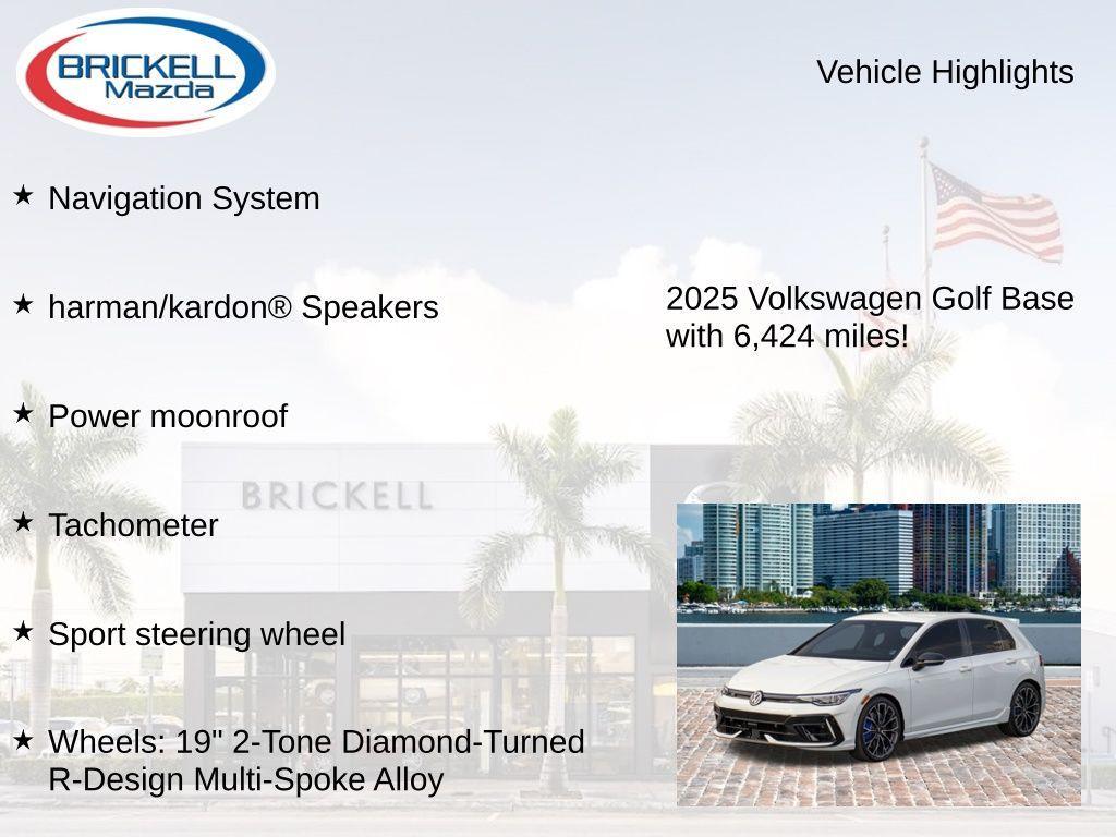 used 2025 Volkswagen Golf R car, priced at $46,000