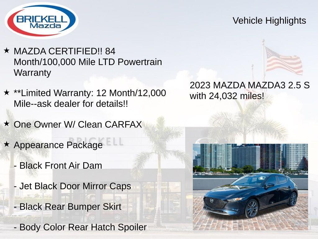 used 2023 Mazda Mazda3 car, priced at $19,900