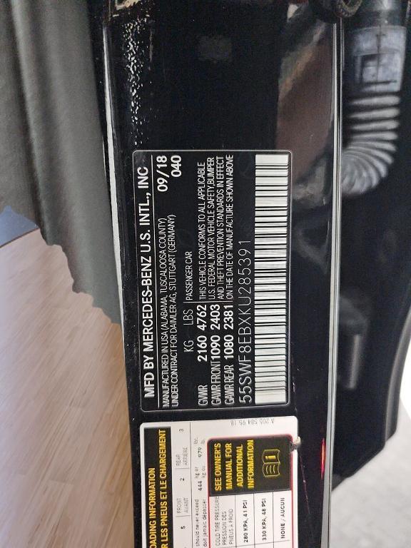 used 2019 Mercedes-Benz C-Class car, priced at $13,500