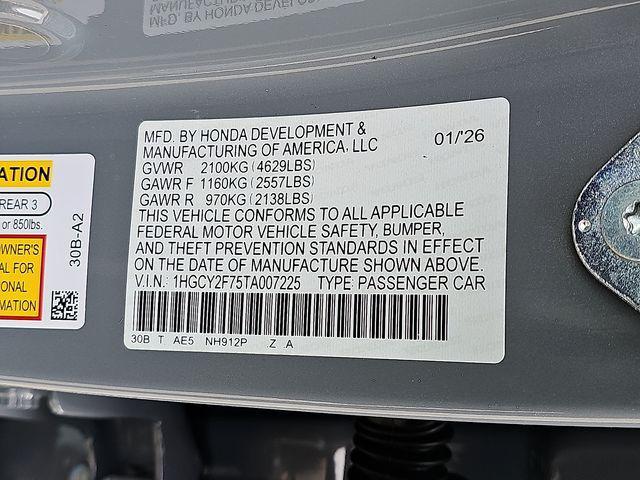 new 2026 Honda Accord Hybrid car, priced at $37,145