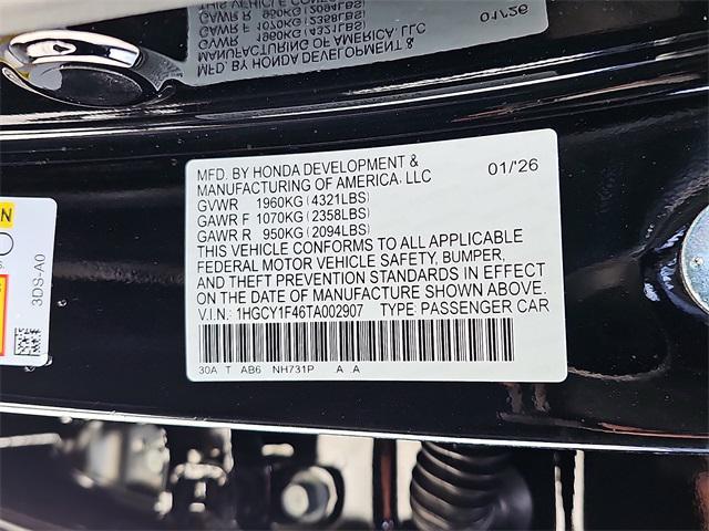 new 2026 Honda Accord car, priced at $31,890