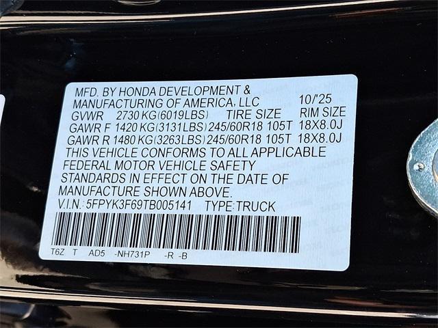 new 2026 Honda Ridgeline car, priced at $47,290