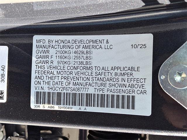 new 2025 Honda Accord Hybrid car, priced at $36,135