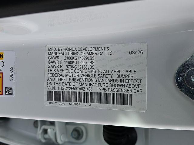 new 2026 Honda Accord Hybrid car, priced at $35,445