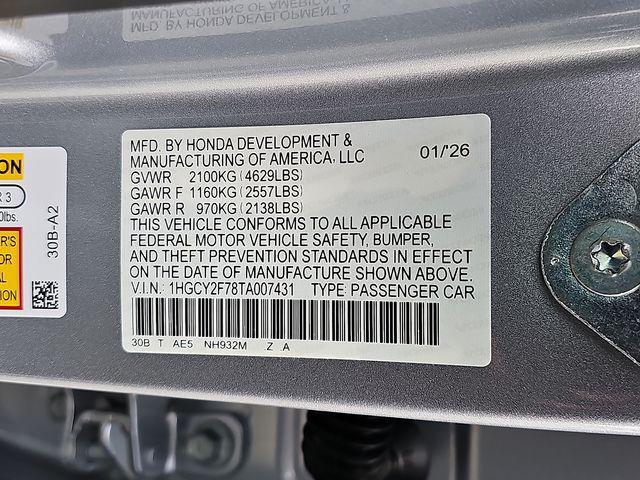 new 2026 Honda Accord Hybrid car, priced at $36,690