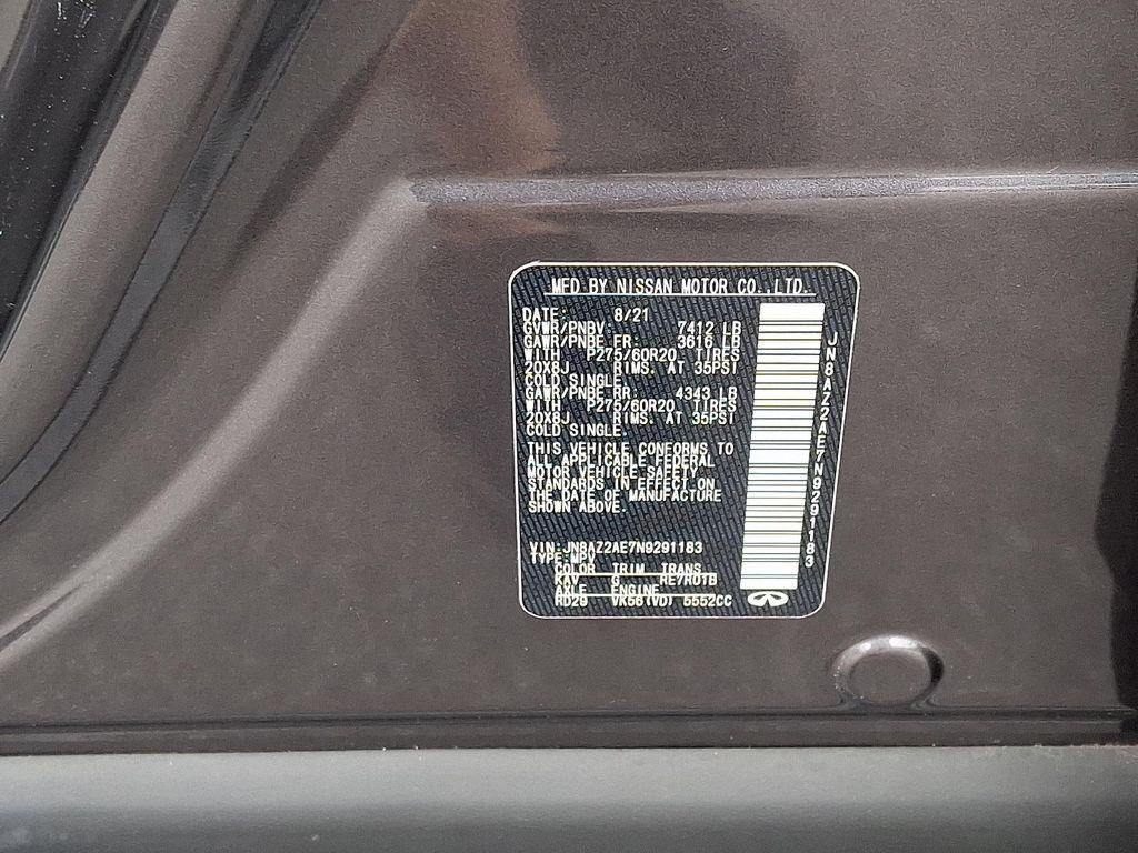 2022 Anthracite Gray INFINITI QX80