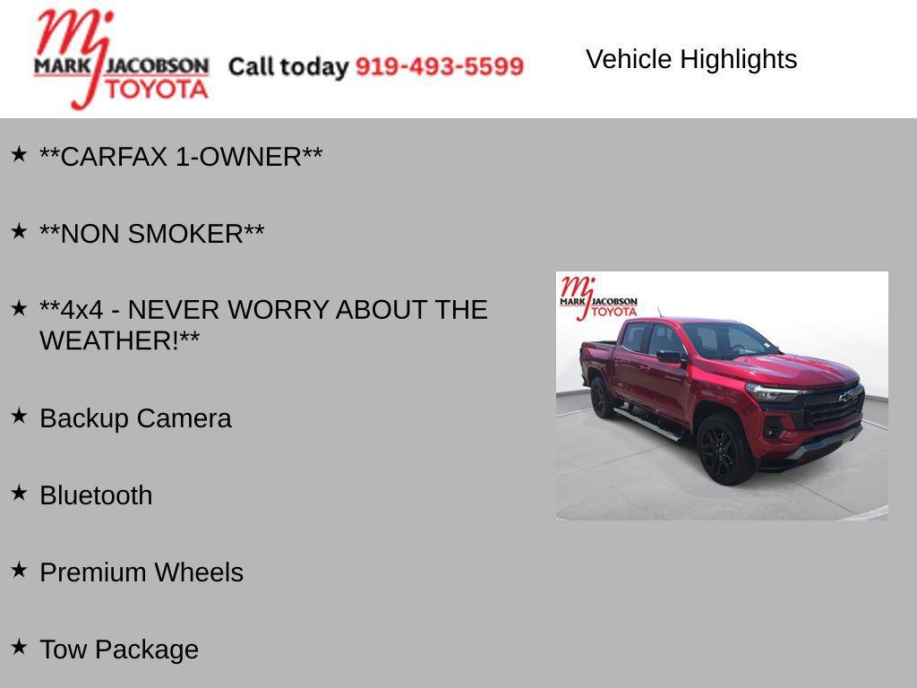 used 2025 Chevrolet Colorado car, priced at $40,580