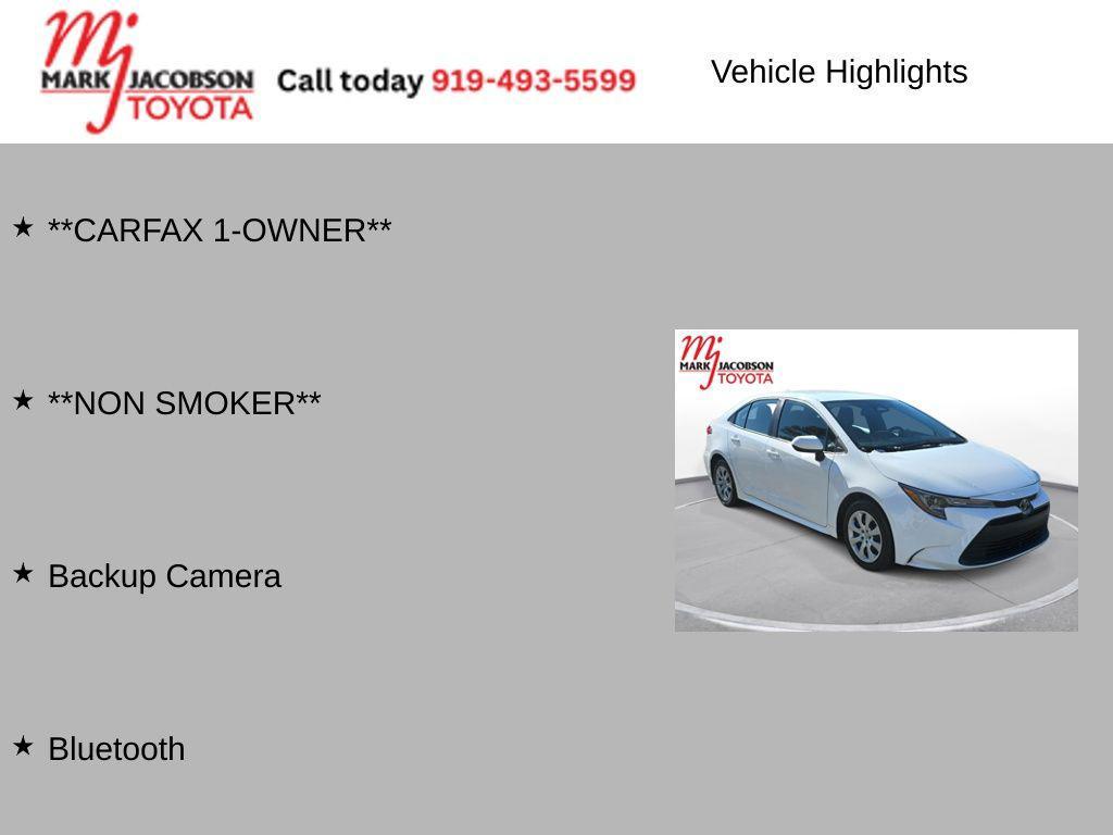 used 2023 Toyota Corolla car, priced at $18,880