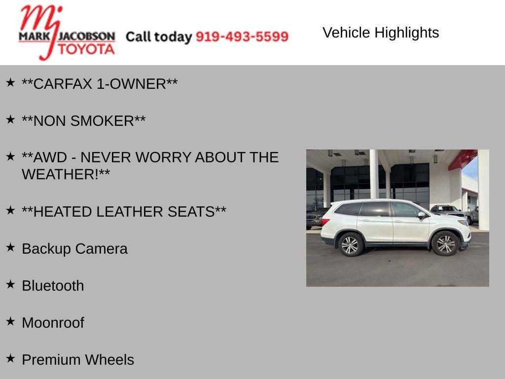 used 2016 Honda Pilot car, priced at $13,980