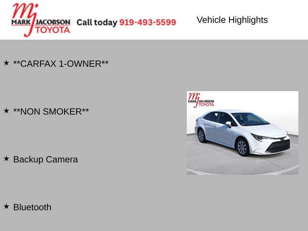 used 2022 Toyota Corolla car, priced at $17,880