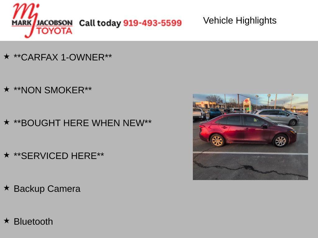 used 2023 Toyota Corolla car, priced at $19,780