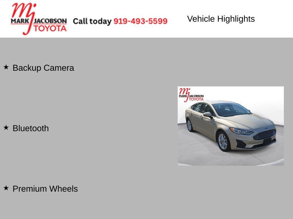 used 2019 Ford Fusion car, priced at $9,980