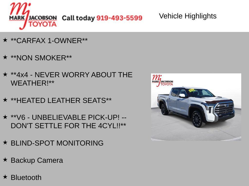 used 2024 Toyota Tundra Hybrid car, priced at $49,580