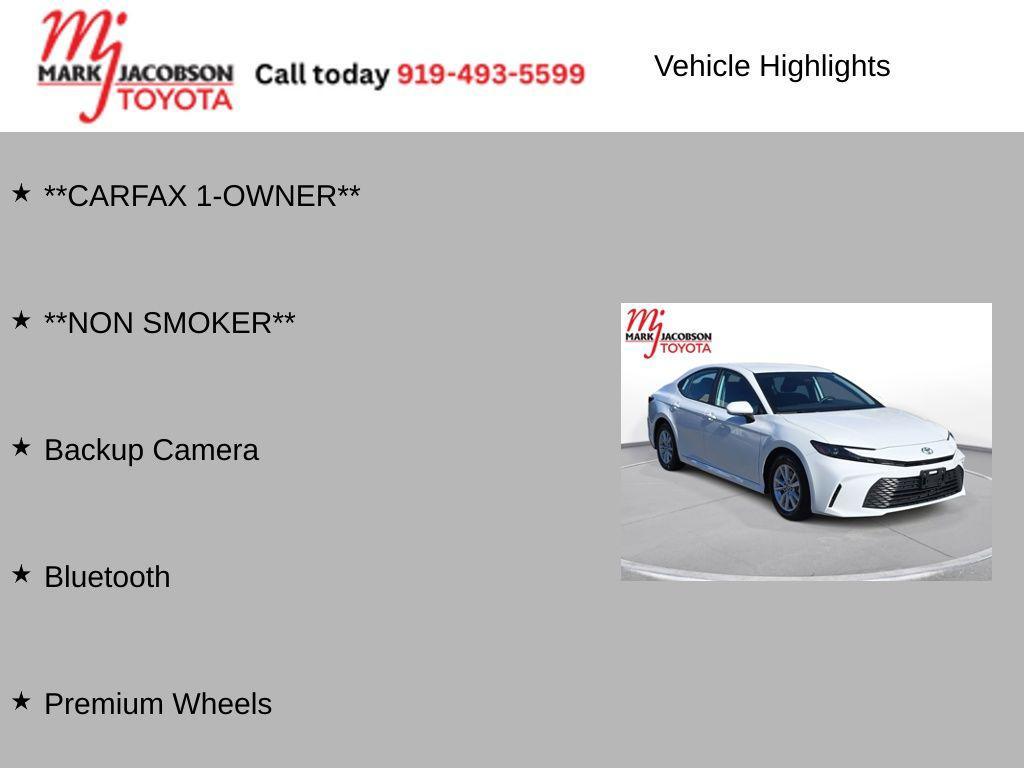used 2025 Toyota Camry car, priced at $26,280