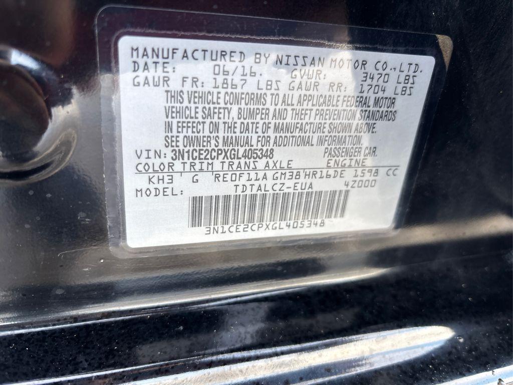 used 2016 Nissan Versa Note car, priced at $10,839