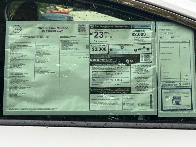 new 2026 Nissan Murano car, priced at $45,367
