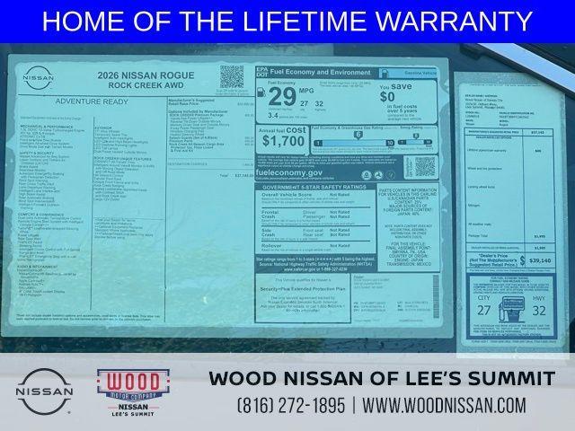 new 2026 Nissan Rogue car, priced at $31,352
