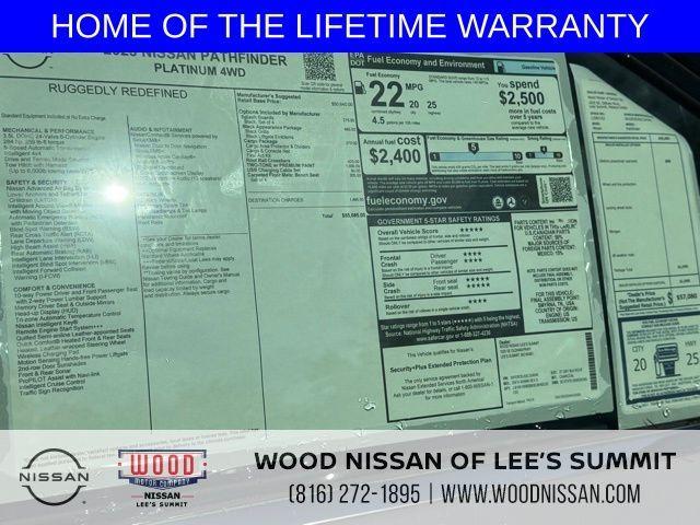 new 2025 Nissan Pathfinder car, priced at $45,623
