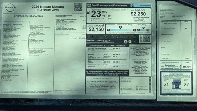 new 2026 Nissan Murano car, priced at $46,760