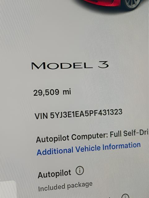 used 2023 Tesla Model 3 car, priced at $24,899
