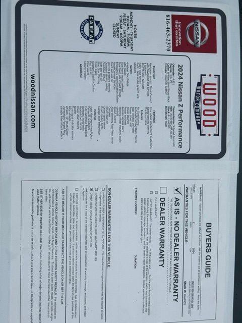 used 2024 Nissan Z car, priced at $38,880